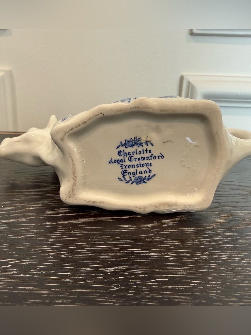Vintage Charlotte Royal Crownford Ironstone Cow Creamer England - Picture 2 of 4